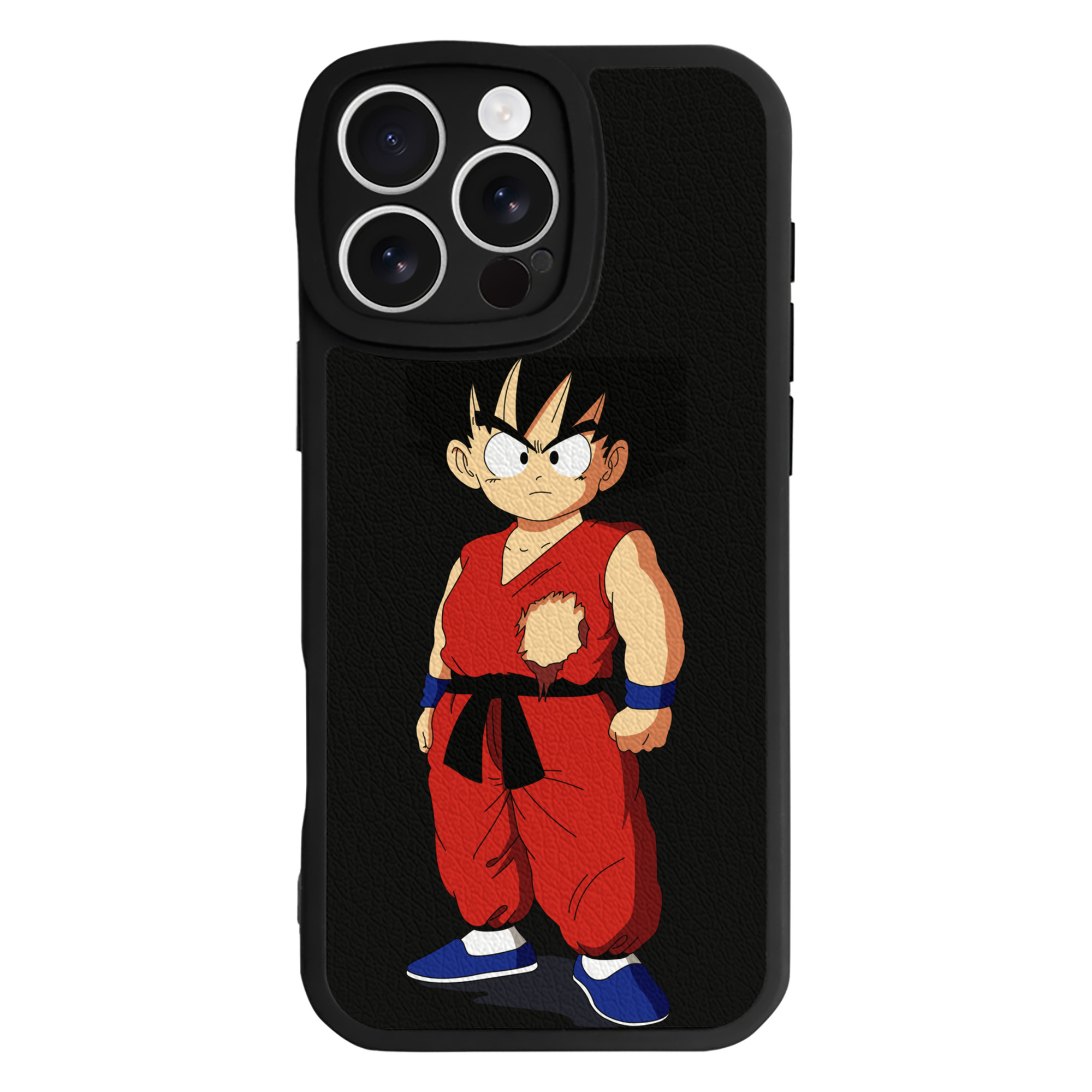 （画像用） ドラゴンボール 孫悟空（そん ごくう）Son Goku カカロット DRAGON BALL Kakarotto 【iPhone 16シリーズ対応】シリコンスマホケース（レザー調） 材質：シリコン